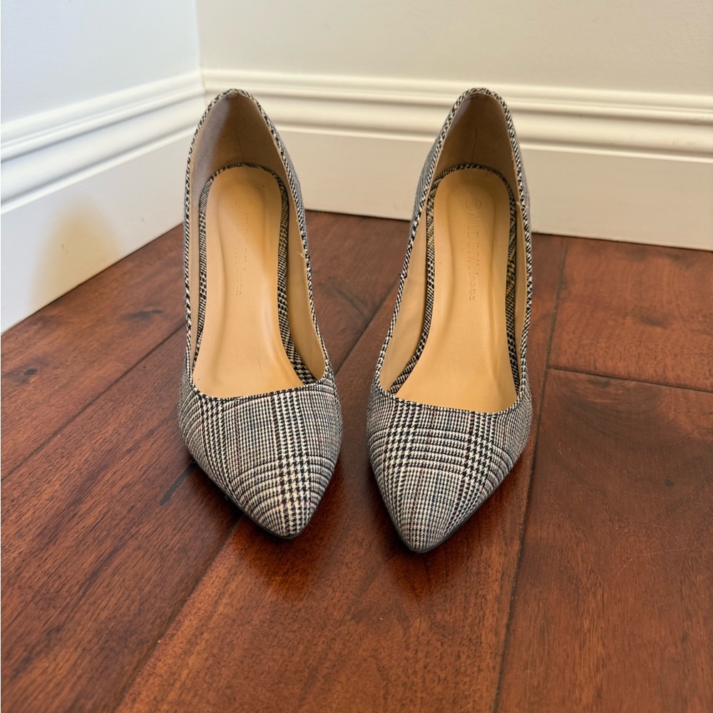 Wild Diva Lounge - Classic Plaid Women's Pumps - Size 8.5